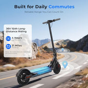 WAWSCOTE Electric Scooter - Electric Scooter Adults and Teens | 1200W/1000W/500W Motor, 28/21 Miles Max Range, APP Control, Double Braking Systems, 10"/8.5" Tire, Foldable E-Scooter
