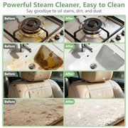 Steam Cleaner, Portable Steamer for Cleaning with 16pcs Accessories, 6-Level Adjustable and 15s Heat-Up, Handheld Steam Cleaner for Home, Tile, Dirt, Grout, Grease, Car Detailing, Dark Green