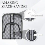 ZOES HOMEWARE Metal Mesh Panel Tabletop Ironing Board | Foldable Iron Board | Heavy Duty Small Iron Board with Heat Resistant Cover and 100% Cotton 8mm Thicken Pad | 31.5"x11.8"x6.2"