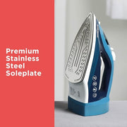 BLACK+DECKER Steam Iron for Clothes with Retractable Cord | Retractable-cord steam iron with anti-drip, vertical steam, auto clean and spray mist for easy ironing.