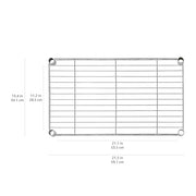 Amazon Basics 4-Shelf Steel Wire Storage Shelves for Garage, Adjustable Metal Shelving Unit, 200 lbs Per Shelf, 23.2" W x 48" H x 13.4" D, Black