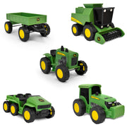 John Deere 5-Pack Micro Farm Vehicles – Moving Parts and Rolling Wheels – 3+ Years