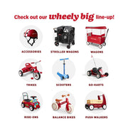 Radio Flyer My 1st Scooter, For Kids 2-5 Years Old, Red | Extra Wide Base for Balance, 2 Front Wheels for Added Stability, Easy to Use Foot Brake, (Amazon Exclusive)