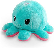 TeeTurtle Reversible Octopus Pink & Aqua 4 Inch Flip Plush