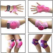 BOSONER Kids/Youth Knee Pads Elbow Pads Wrist Guards Set for 3-15 Years, Child Protective Gear Set for Roller Skates, Cycling, BMX Bike, Skateboard, Inline Skating, Scooter Riding Sports…