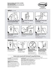 Command Large Utility Hooks, 7-Hooks, 12-Strips, Organize Damage-Free | Damage-Free Hanging Wall Hooks with Adhesive Strips, No Tools Adhesive Hooks for Hanging Decor, Holds up to 5 lb