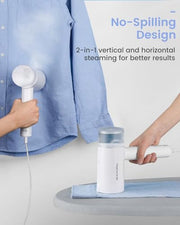 BEAUTURAL Travel Steamer for Clothes, Portable & Handheld, 120V Only, White | 1000W (Not for 220V Europe), Foldable Garment Wrinkle Remover, Fast 30s Heat-up