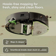 iRobot Roomba 115X Combo Robot Vacuum & Mop with AutoEmpty Dock, 15,000Pa, Self-Empties for 90 Days, Intense Power-Lifting Suction, LiDAR Navigation, Multiple Cleaning Modes, Avoids Mopping Carpet