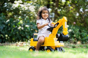 Best Ride On Cars CAT Excavator Push Car – Licensed Caterpillar Ride-On Digger Toy for Kids with Rotating Bucket & Under-Seat Storage – Construction Vehicle for Toddlers