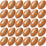 Blulu 30 Pack Mini Footballs Foam Sports Balls Bulk 2.17" for Kids Adult | Brown, School Party Favor, Sports Themed Ball Toy, First Year Down Birthday, Homecoming Game, Goodie Bag Stuffer, Stress Ball
