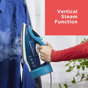 BLACK+DECKER Steam Iron for Clothes with Retractable Cord | Retractable-cord steam iron with anti-drip, vertical steam, auto clean and spray mist for easy ironing.