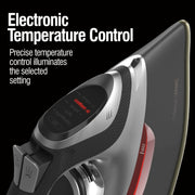 CHI Steam Iron for Clothes with Vertical Steam Burst, 8" Retractable Cord