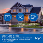 TP-Link Tapo 1080P Outdoor Wired Pan/Tilt Security Camera, C500 | 360° View, Motion Tracking, Works with Alexa & Google Home, Night Vision, Free AI Detection, Cloud & SD Card Storage