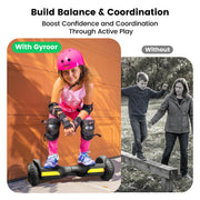 Gyroor Hoverboard G13 All-Terrain Off-Road Bluetooth LED Lights for Kids | UL 2272 Certified, 6.5" All-Terrain Tires, Dual 250W Motors hoverboard for Kids Ages 6-12 & Adults, Birthday & Holiday Gift