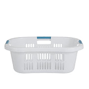 Rubbermaid Laundry Basket XL Hip-Hugger Basket 2.1-Bushel White Laundry Storage/Bathroom/Bedroom/Home Closet