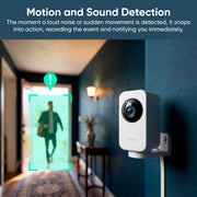 WYZE Indoor Cam Pan, 2K Pan-Tilt Security Camera for Baby/Pet Monitoring | AI Motion Tracking, IR Night Vision, 2-Way Audio, Physical Privacy Mode, Works with Alexa and Google Assistant
