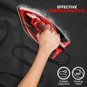 Utopia Home Steam Iron - 1800W Non-Stick Soleplate (Black-Red, Classic) | Nonstick Soleplate With Auto-Off Safety Feature - Adjustable Thermostat Control, Variable Steam Control, Self-Clean