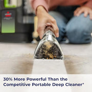 BISSELL Little Green Max Pet Portable Carpet Cleaner, 3860 | Self-Cleaning Tough Stain Tool & Pet Hair Removal Tool; car/auto detailing; deep upholstery cleaning